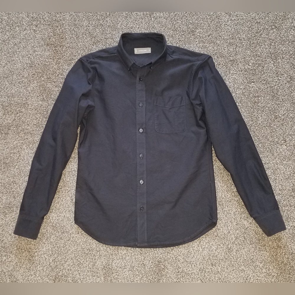 Everlane Oxford Button Down Shirt | Men's | Dark Grey | XS